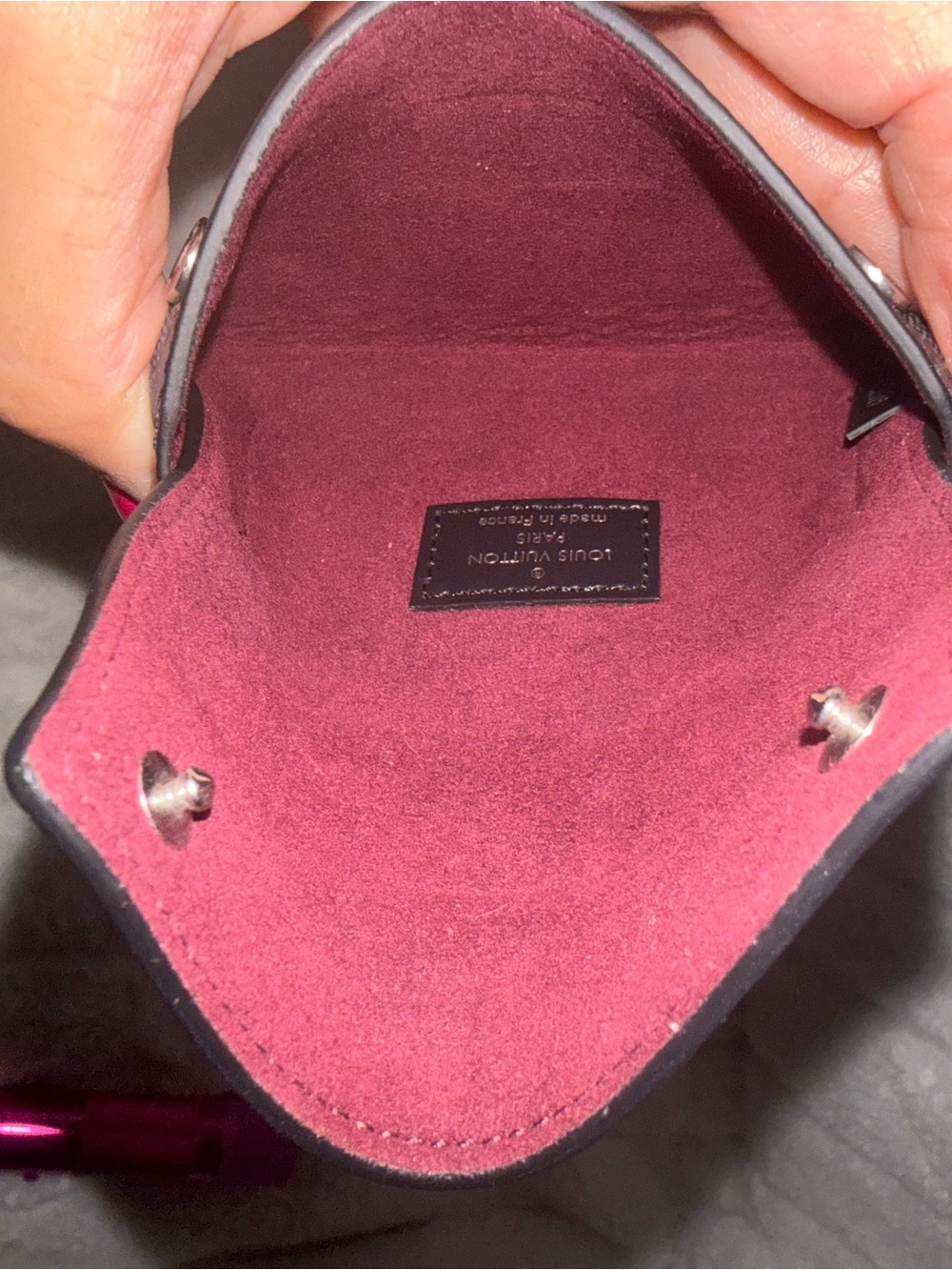 Louis Vuitton Graphite print Black and gray small pouch - Picture 6 of 8